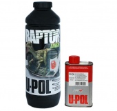 RAPTOR U-POL чёрный комплект 1л. (бутылка+отвердитель)